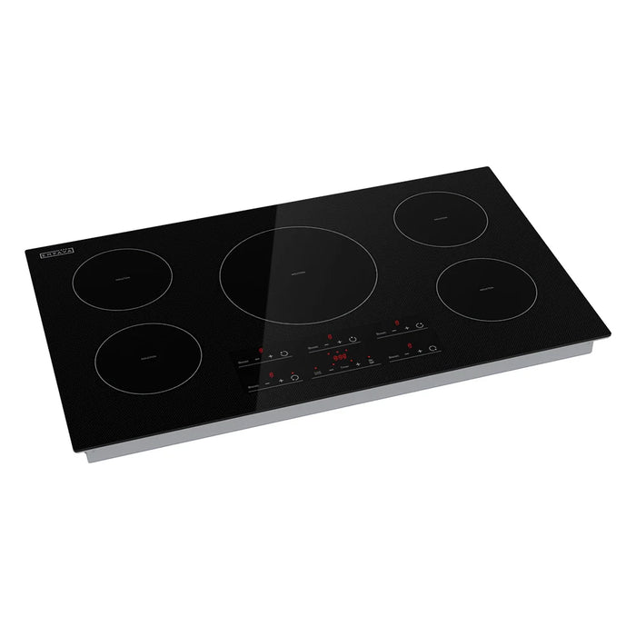 Empava EMPV-IDC36 36-Inch Induction Cooktop – 5-Zone Built-In Electric Glass Cooktop with Touch Controls