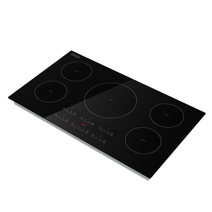 Empava EMPV-IDC36 36-Inch Induction Cooktop – 5-Zone Built-In Electric Glass Cooktop with Touch Controls
