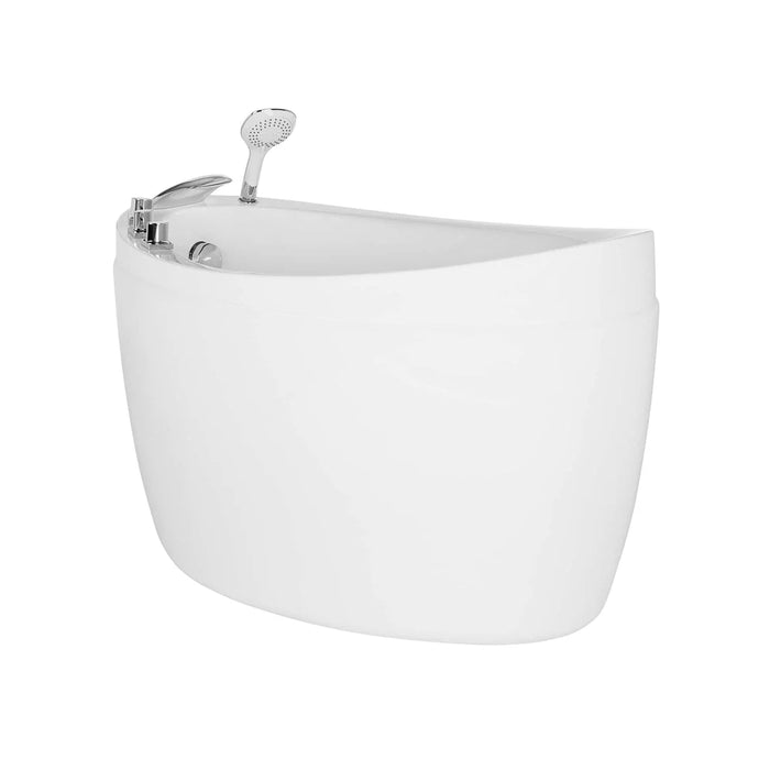 Empava 59" Freestanding Acrylic Soaking Bathtub with Center Drain – EMPV‑59FT002