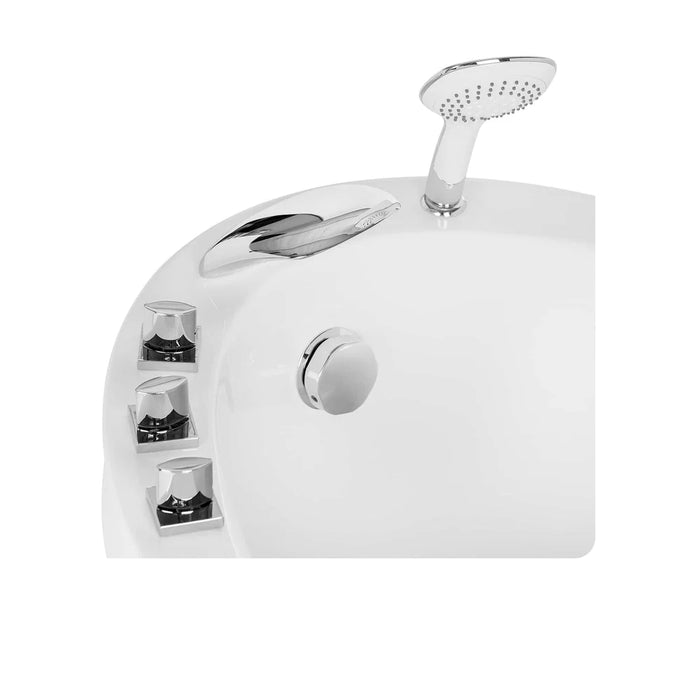 Empava 59" Freestanding Acrylic Soaking Bathtub with Center Drain – EMPV‑59FT002