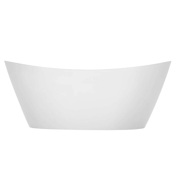 Empava 67" Freestanding Acrylic Soaking Bathtub with LED Chromatherapy Lights – EMPV‑67FT1518LED