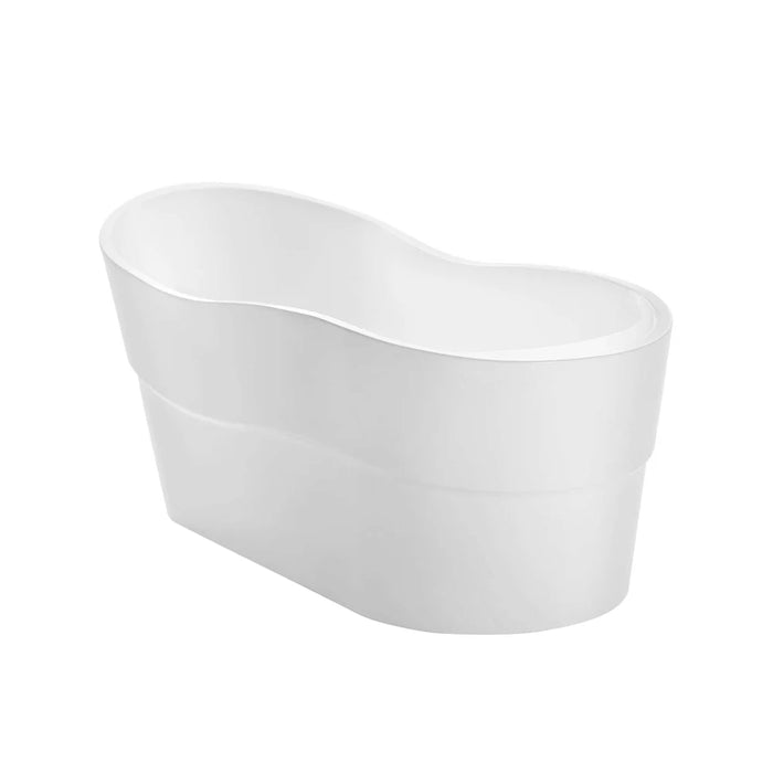 Empava 67" Freestanding Acrylic Soaking Bathtub with Center Drain – EMPV‑67FT1527