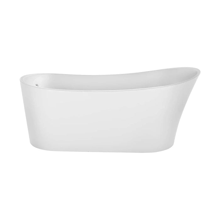 Empava 67" Freestanding Acrylic Soaking Bathtub with Left Drain – EMPV‑67FT1528