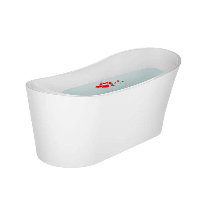 Empava 67" Freestanding Acrylic Soaking Bathtub with Left Drain – EMPV‑67FT1528