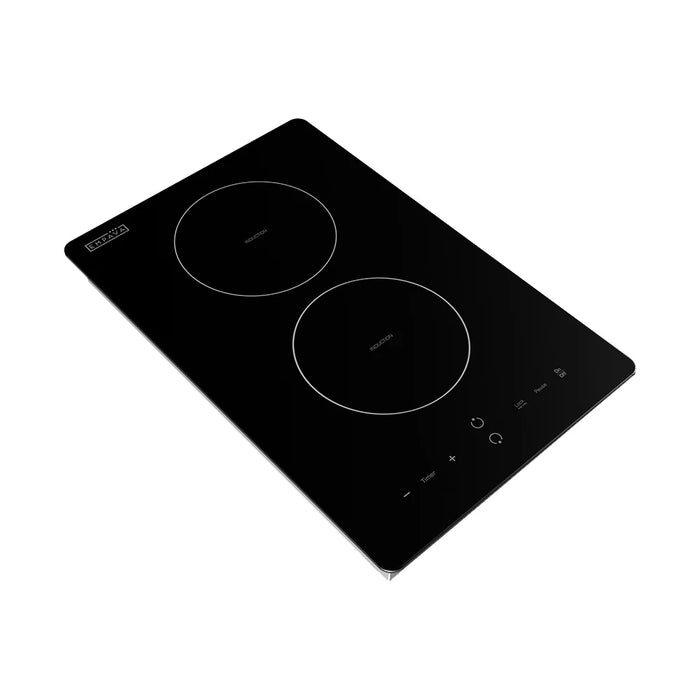 Empava EMPV-IDC12 12-Inch Induction Cooktop – 2-Zone Built-In Electric Glass Cooktop with Touch Controls