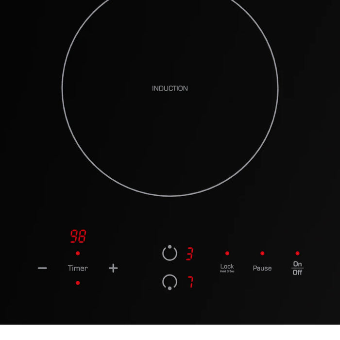 Empava EMPV-IDC12 12-Inch Induction Cooktop – 2-Zone Built-In Electric Glass Cooktop with Touch Controls