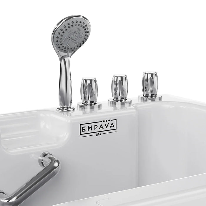 Empava 54" Alcove Soaking Walk‑In Bathtub with Right Drain – EMPV‑54WIT09
