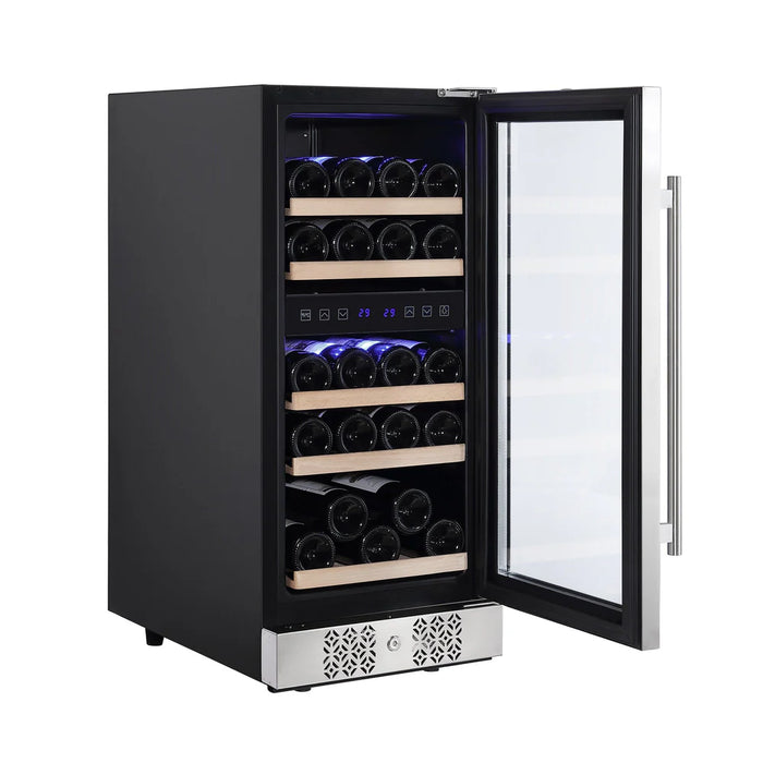 Empava EMPV‑WC02D Dual Zone Wine Cooler – 29‑Bottle Capacity