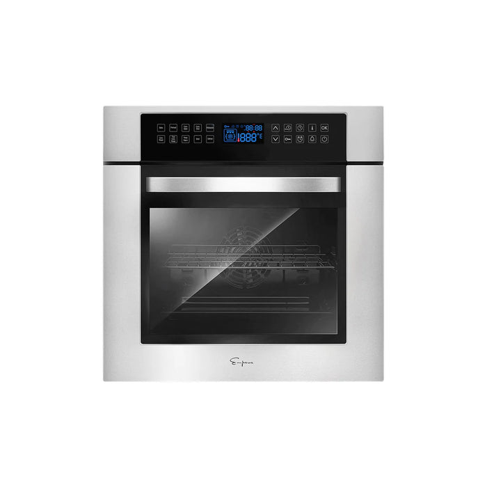 Empava 24″ Electric Single Wall Oven (EMPV‑24WOC02) – 24″ Built‑In Convection Electric Wall Oven, 2.3 cu ft Capacity, Touch Controls