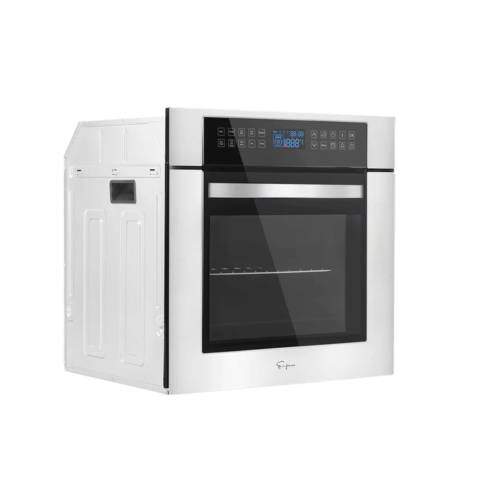 Empava 24″ Electric Single Wall Oven (EMPV‑24WOC02) – 24″ Built‑In Convection Electric Wall Oven, 2.3 cu ft Capacity, Touch Controls