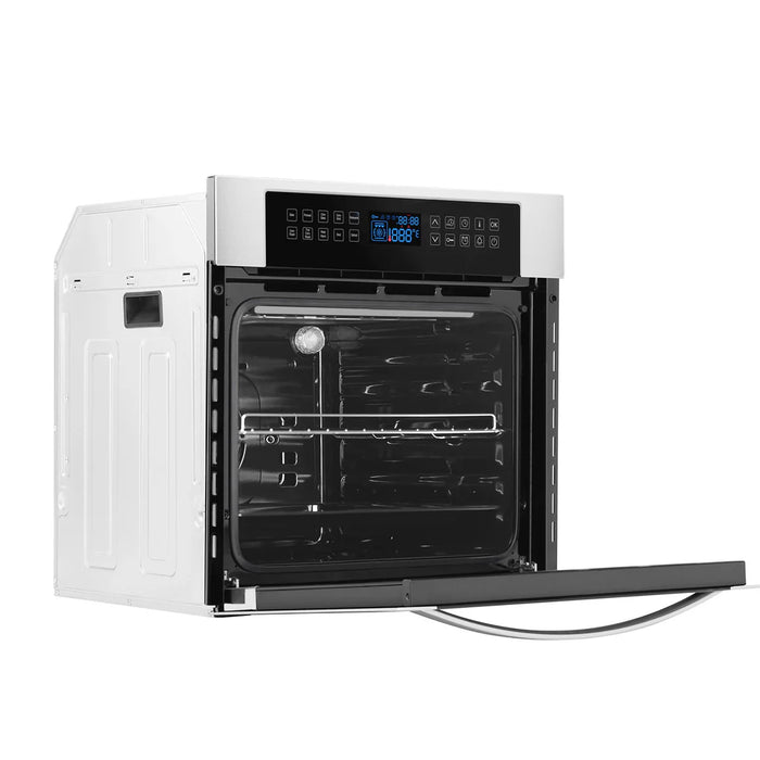 Empava 24″ Electric Single Wall Oven (EMPV‑24WOC02) – 24″ Built‑In Convection Electric Wall Oven, 2.3 cu ft Capacity, Touch Controls