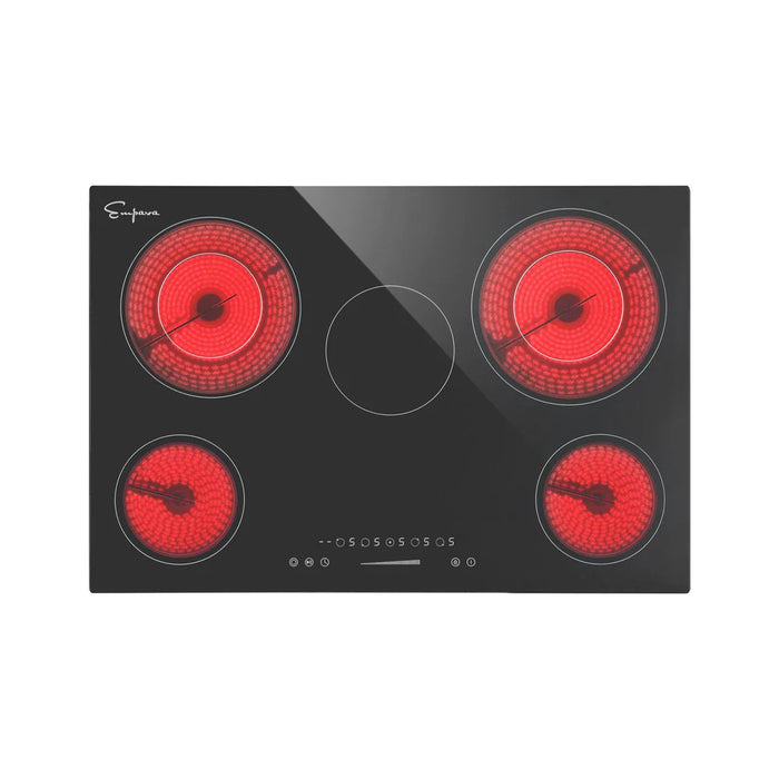 Empava 30" Electric Smooth Surface Radiant Cooktop with 5 Elements – EMPV-30REC13