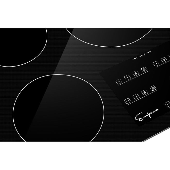 Empava EMPV-IDC30 30-Inch Induction Cooktop – 4-Zone Built-In Electric Glass Cooktop with Touch Controls