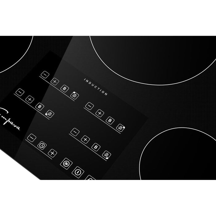 Empava EMPV-IDC30 30-Inch Induction Cooktop – 4-Zone Built-In Electric Glass Cooktop with Touch Controls