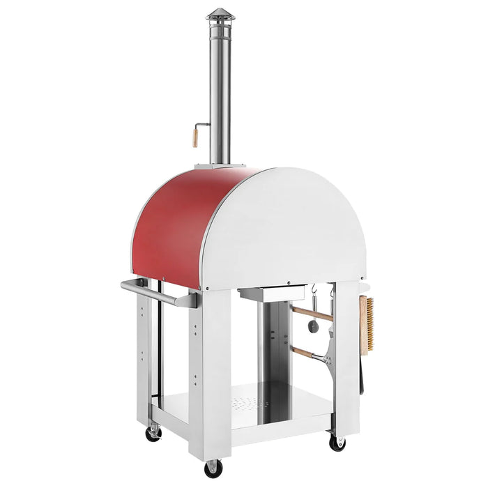 Empava Outdoor Wood Fired Pizza Oven PG06 – Authentic Wood-Fired Outdoor Pizza Oven with Chimney, Accessories & Premium Stainless Steel Design