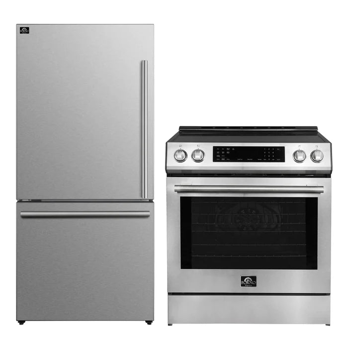 Forno 2-Piece Kitchen Appliance Package – 30″ Induction Range + 31″ Built-In Column Refrigerator – FBDL-015-02CAUS