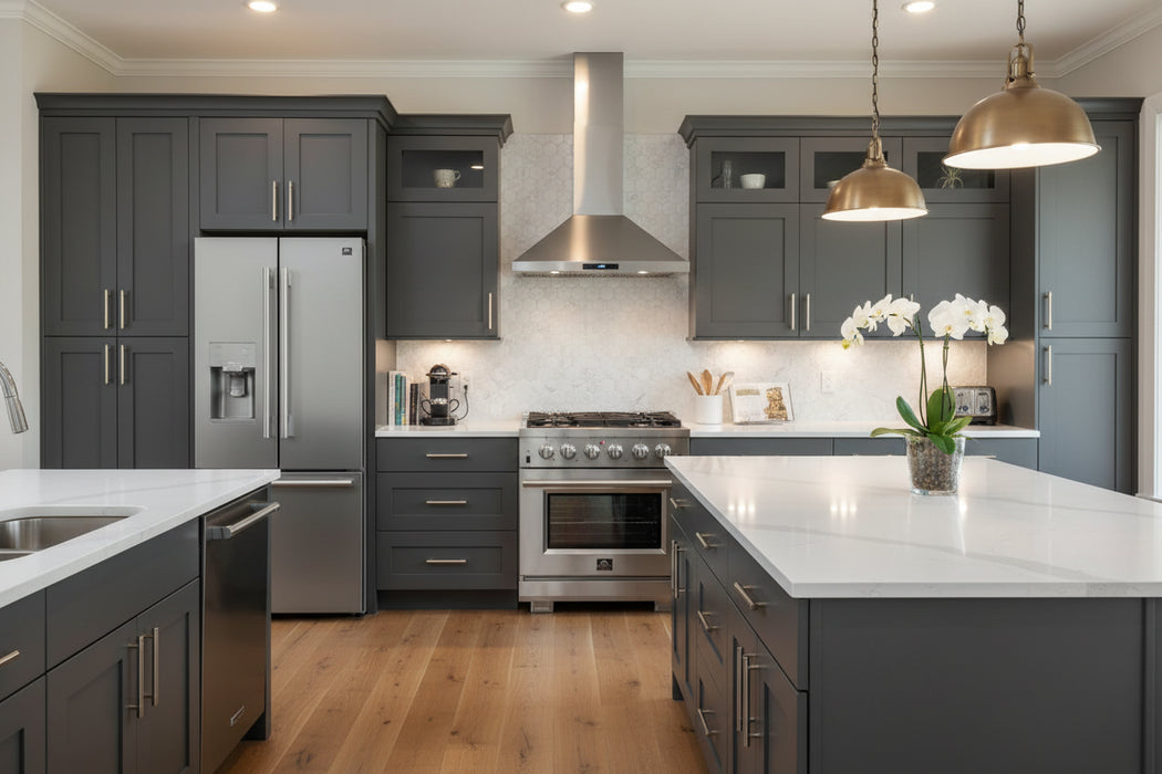 Forno 2-Piece Kitchen Appliance Package – 30″ Gas Range with Griddle + 31″ Built-In Column Refrigerator – FBDL-019-01CAUS