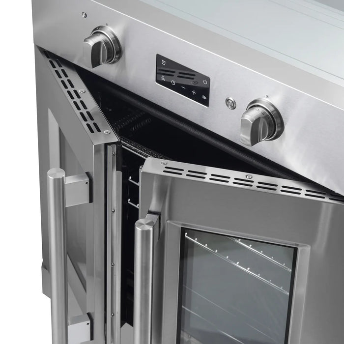Forno Asti FBOEL1333-30 30" French Door Built-In Electric Wall Oven – 3.68 Cu. Ft., True Convection, Stainless Steel, 240V