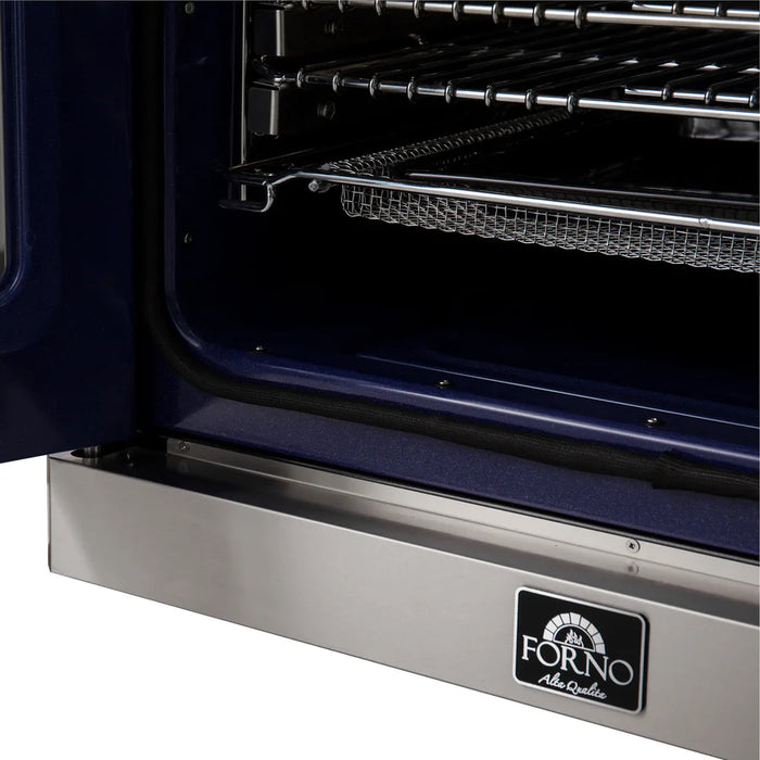 Forno Gallico FBOEL1371-30 30" French Door Built-In Electric Wall Oven – True Convection, Stainless Steel, 240V