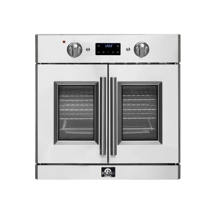 Forno Gallico FBOEL1371-30 30" French Door Built-In Electric Wall Oven – True Convection, Stainless Steel, 240V