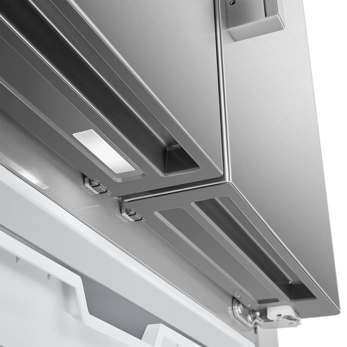 Cosmo 36-Inch Counter Depth French Door Refrigerator with Water Dispenser and Automatic Ice Maker in Fingerprint Resistant Stainless Steel (COS-FDR223GWSS)