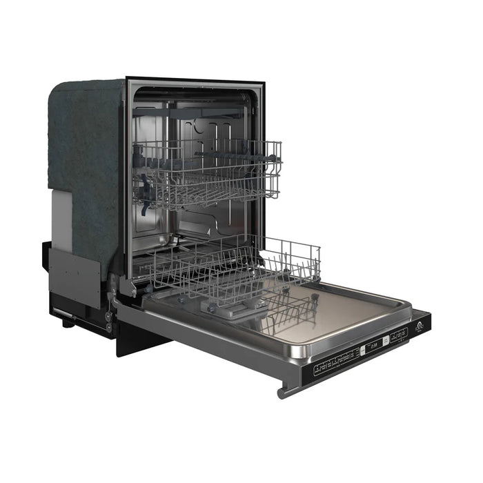 Forno Romano FDWBI8035-24S 24" Built-In Stainless Steel Dishwasher – 14 Place Settings, Front Controls, 6 Wash Cycles, 120V