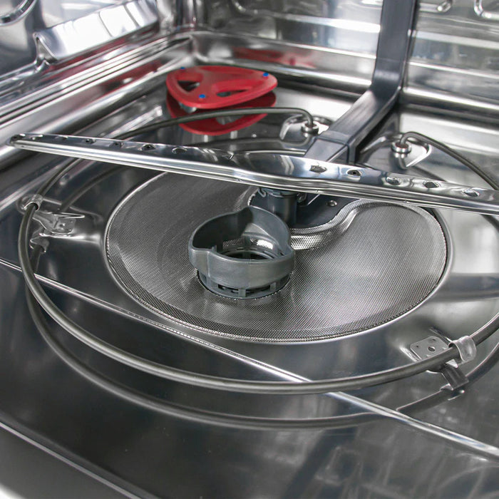 Forno Pozzo FDWBI8067‑24S 24" Built‑In Stainless Steel Dishwasher – 16 Place Settings, Touch Controls, 6 Wash Cycles, 120V