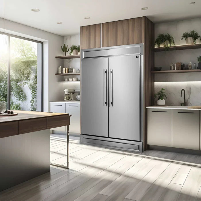 Forno Premium 2-Piece Kitchen Appliance Package – 48″ Gas Range & 60″ Built-In Refrigerator – FBDL-019-06CAUS