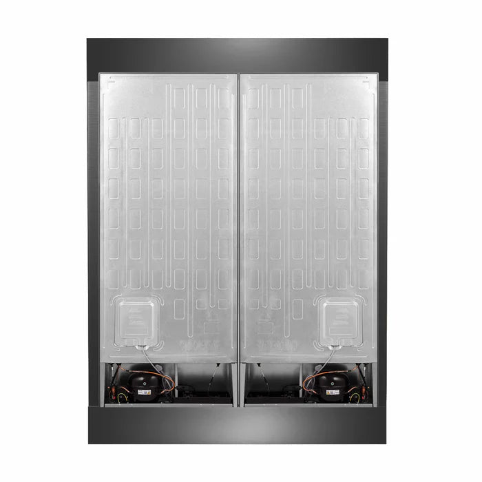 Forno 3-Piece Kitchen Appliance Package – 48″ Gas Range with Griddle + 60″ Built-In Column Refrigerator + 48″ Wall Mount Range Hood – FBDL-018-04CAUS