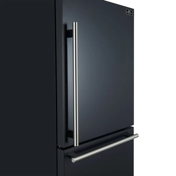 Forno 2-Piece Kitchen Appliance Package – 30-Inch Electric Range & 31-Inch Refrigerator in Black – FBDL-003-02US