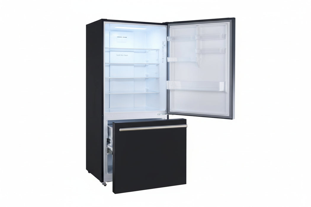 Forno 2-Piece Kitchen Appliance Package – 30″ Black Induction Range + 31″ Black Built-In Column Refrigerator – FBDL-015-11CAUS