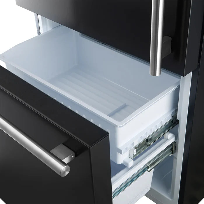 Forno 2-Piece Kitchen Appliance Package – 30″ Black Induction Range + 31″ Black Built-In Column Refrigerator – FBDL-014-12CAUS
