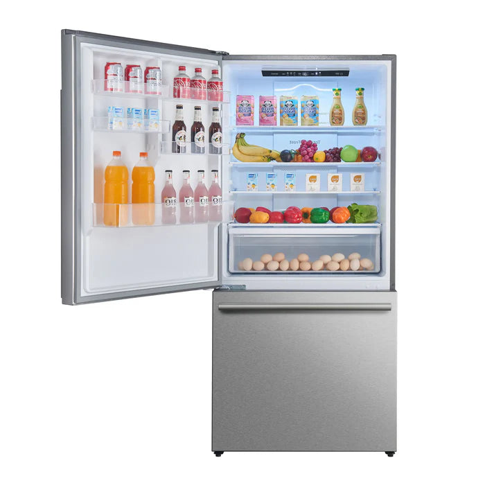 Forno Kitchen Appliance Package – 30″ Electric Slide-In Range + 31″ French Door Refrigerator
