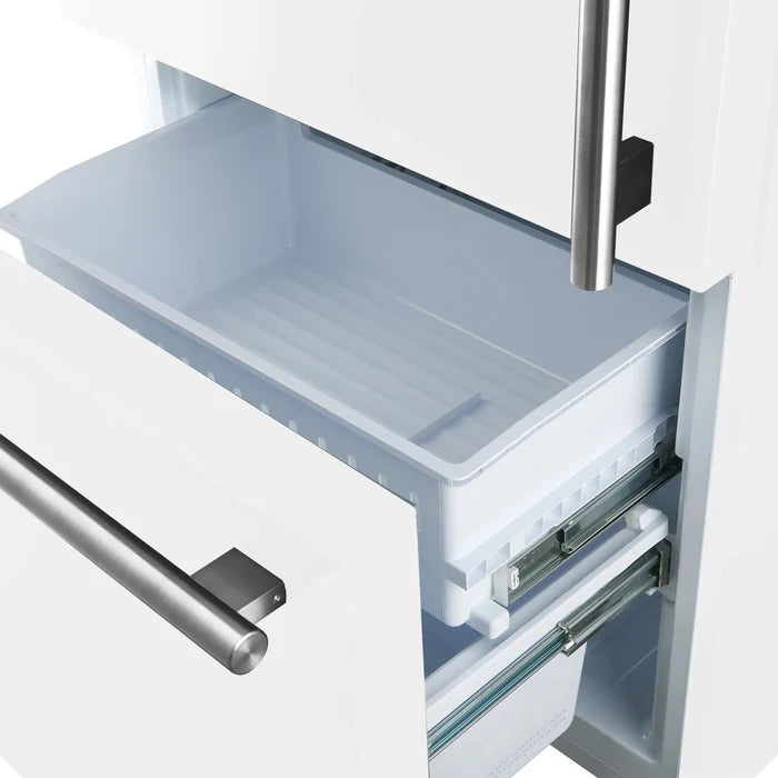 Forno 2-Piece Kitchen Appliance Package – 30″ White Induction Range + 31″ White Built-In Column Refrigerator – FBDL-015-07CAUS