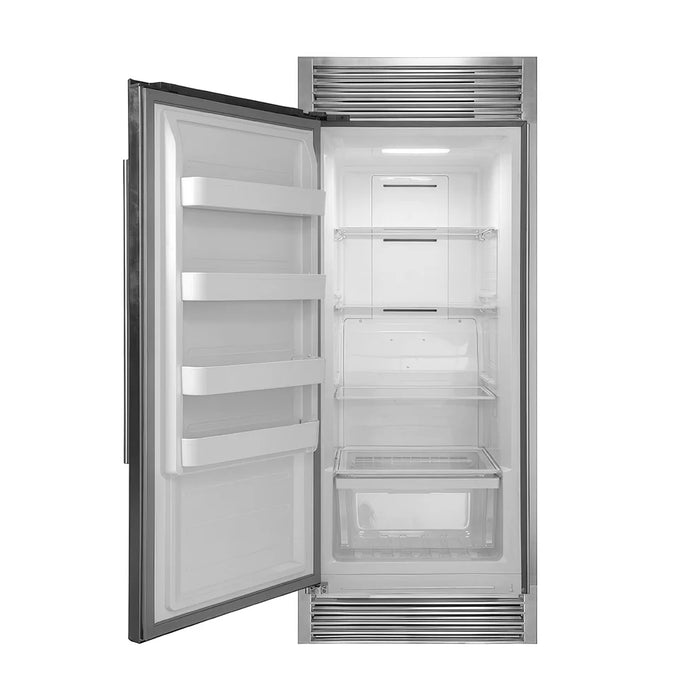 Forno Rizzuto FFFFD1933-32LS 32″ Upright Convertible Refrigerator / Freezer, Left Swing, Decorative Grill