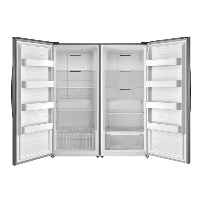 Forno Rizzuto FFFFD1933-60S 56″ Convertible Refrigerator Freezer Set, 27.6 cu ft