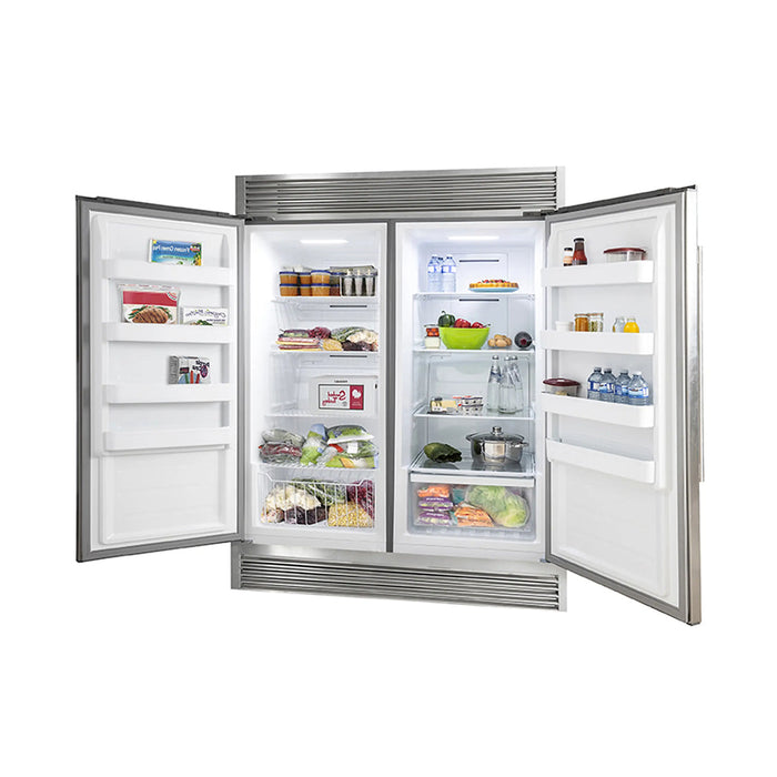 Forno Rizzuto FFFFD1933-60S 56″ Convertible Refrigerator Freezer Set, 27.6 cu ft