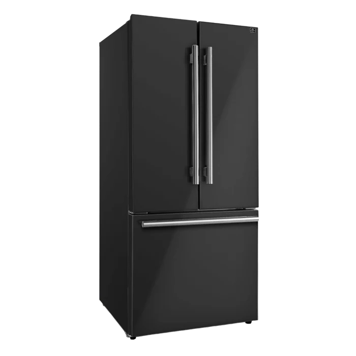 Forno 2-Piece Kitchen Appliance Package – 30″ Black Induction Range + 31″ Black Built-In Column Refrigerator – FBDL-014-15CAUS