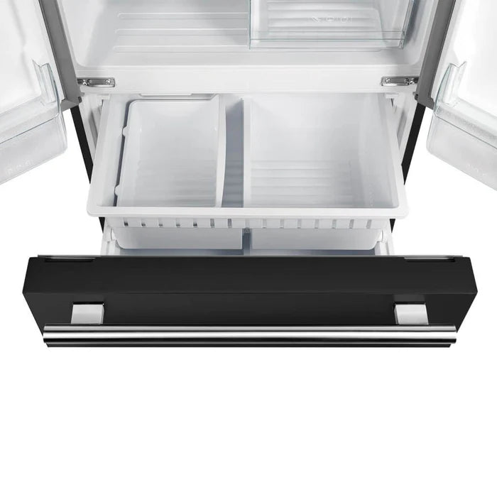 Forno 2-Piece Kitchen Appliance Package – 30″ Black Induction Range + 31″ Black Built-In Column Refrigerator – FBDL-014-15CAUS