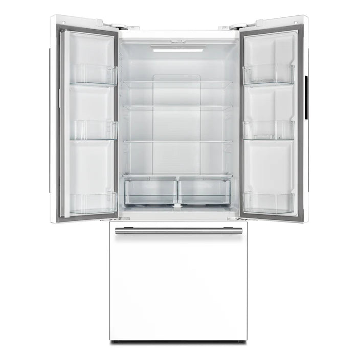 Forno 2-Piece Kitchen Appliance Package – 30″ White Induction Range + 31″ White Built-In Column Refrigerator – FBDL-015-10CAUS