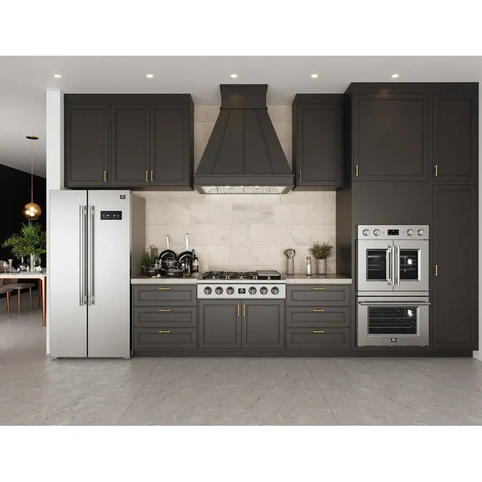 Forno Asti FBOEL1340-30 30" Built-In Double Electric Wall Oven – 7.36 Cu. Ft., Dual True Convection, Air Fry, Stainless Steel, 240V
