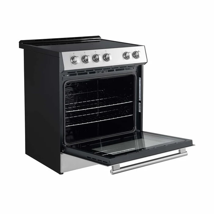 Forno FBDL‑003‑06US Appliance Package – FFSEL6012‑30 Electric Range + FFRBI1844‑36SB Built‑In Refrigerator