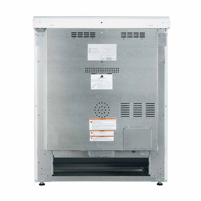 Forno FBDL-002-03US Appliance Package – FFSEL6012-30WHT Electric Range + FRHUC5255-30WHT Under-Cabinet Range Hood (White)