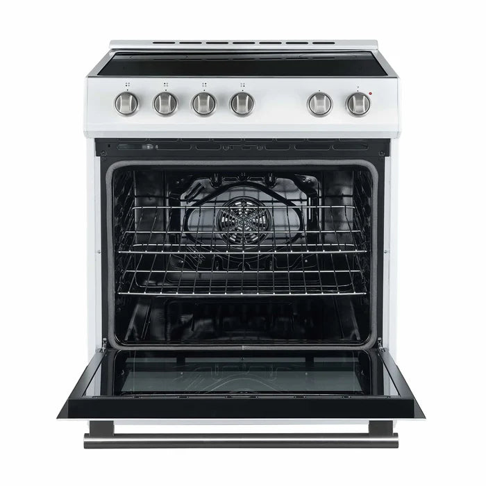 Forno 2-Piece Kitchen Appliance Package – 30-Inch Electric Range & 31-Inch Built-In Refrigerator in White – FBDL-003-03US