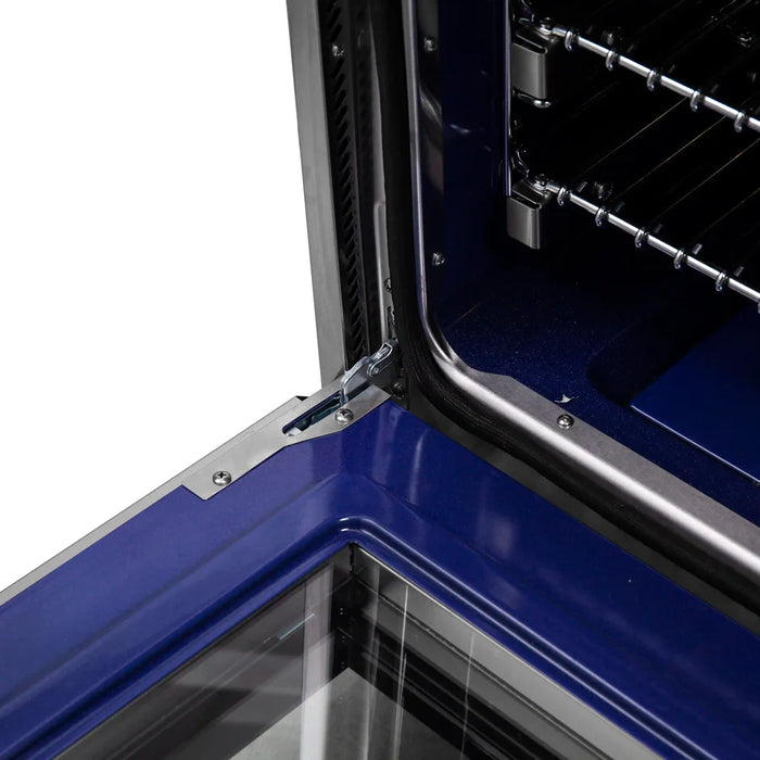 Forno Massimo FFSEL6020-36 36" Freestanding Electric Range – True Convection Oven, 5 Radiant Elements, 9,500W Cooktop, Stainless Steel