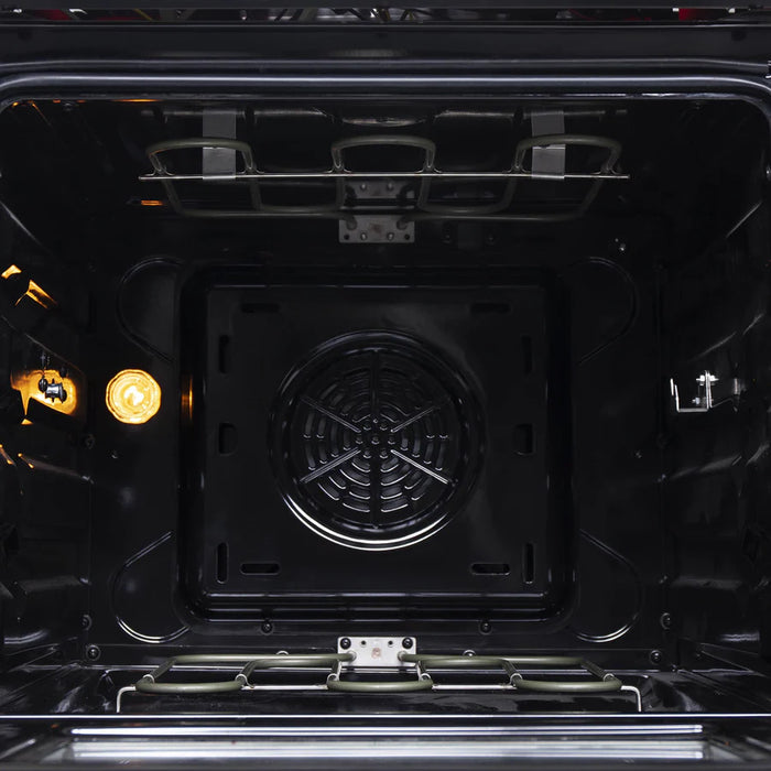 Forno Loiano FFSEL6069-24 24" Freestanding Electric Range – 4 Burners, 2.3 Cu. Ft. Oven, 6,000W Cooktop, Stainless Steel