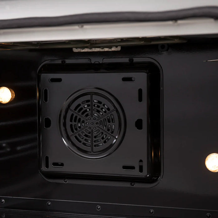 Forno Galiano FFSEL6917‑36 36" Freestanding French Door Electric Range – True Convection Oven, 5 Radiant Elements, 7,700W Cooktop, Stainless Steel