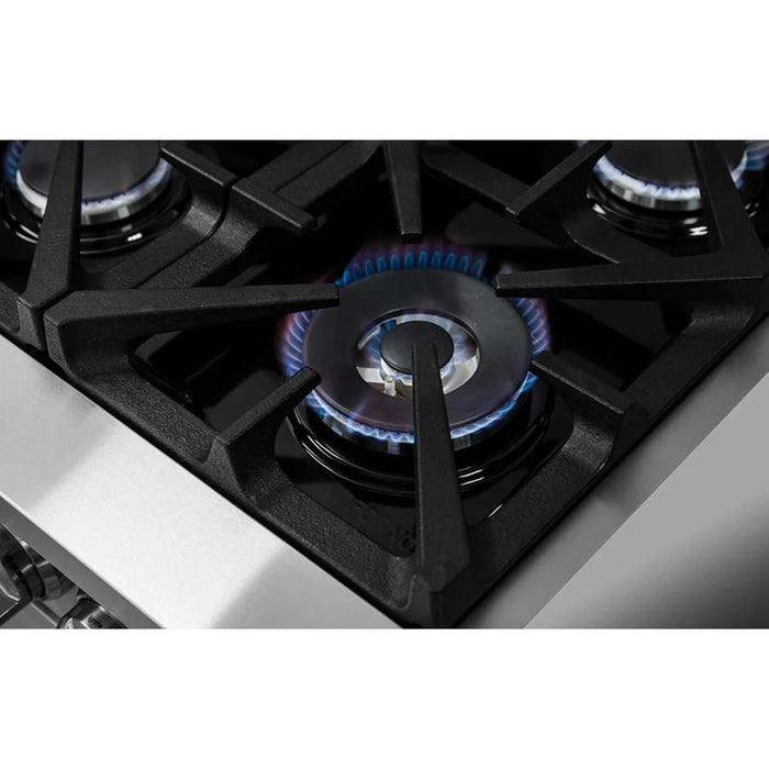 Forno Massimo FFSGS6125-36 36" Freestanding Dual Fuel Range, 6 Burners, 5.36 cu. ft. True Convection Oven