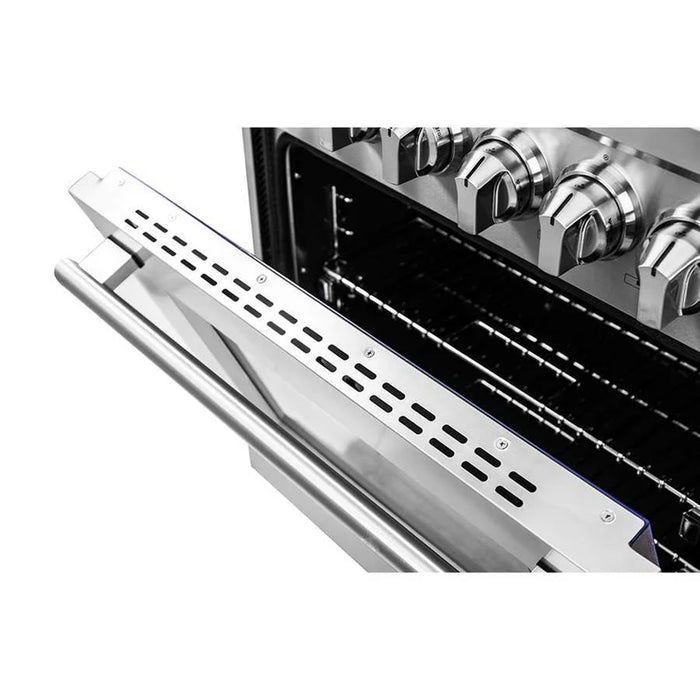 Forno Massimo FFSGS6125-36 36" Freestanding Dual Fuel Range, 6 Burners, 5.36 cu. ft. True Convection Oven