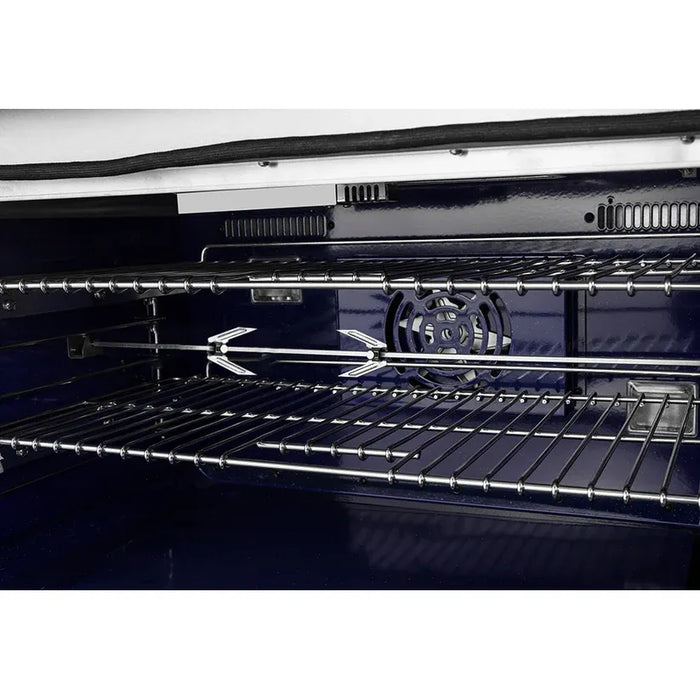 Forno Capriasca FFSGS6187-48 48" Freestanding Dual Fuel Range, 8 Sealed Burners, True Convection Oven, Stainless Steel